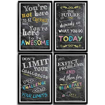 Motivational and Inspirational Classroom Posters - 11x17" (4 posters)