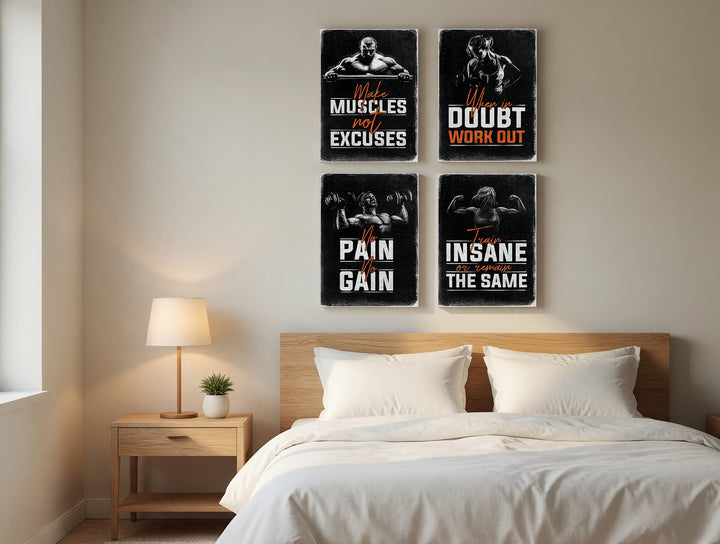 Gym Poster 4-pack lifestyle image