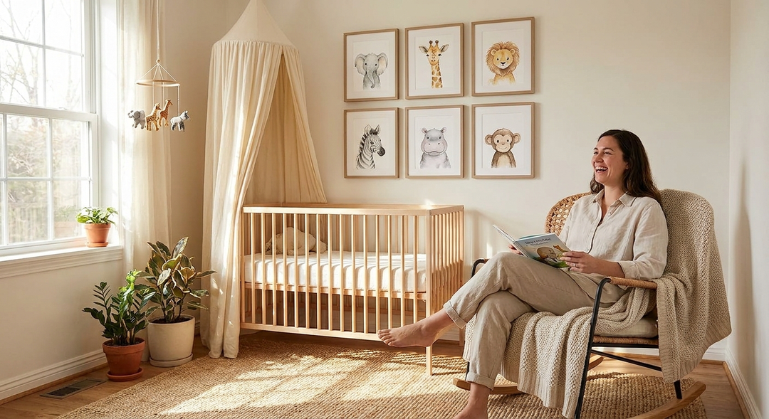 Safari Nursery Wall Art Posters — Set of 6 | 8×10"