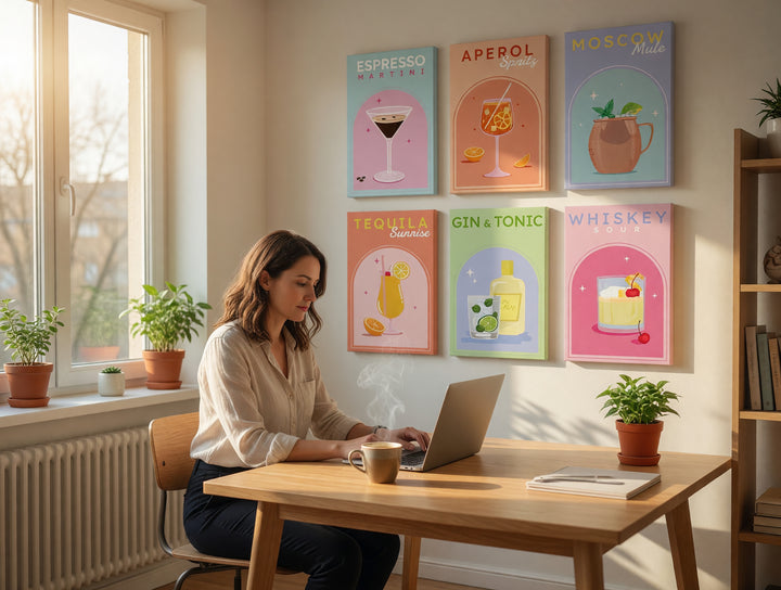 Cocktail Posters lifestyle image