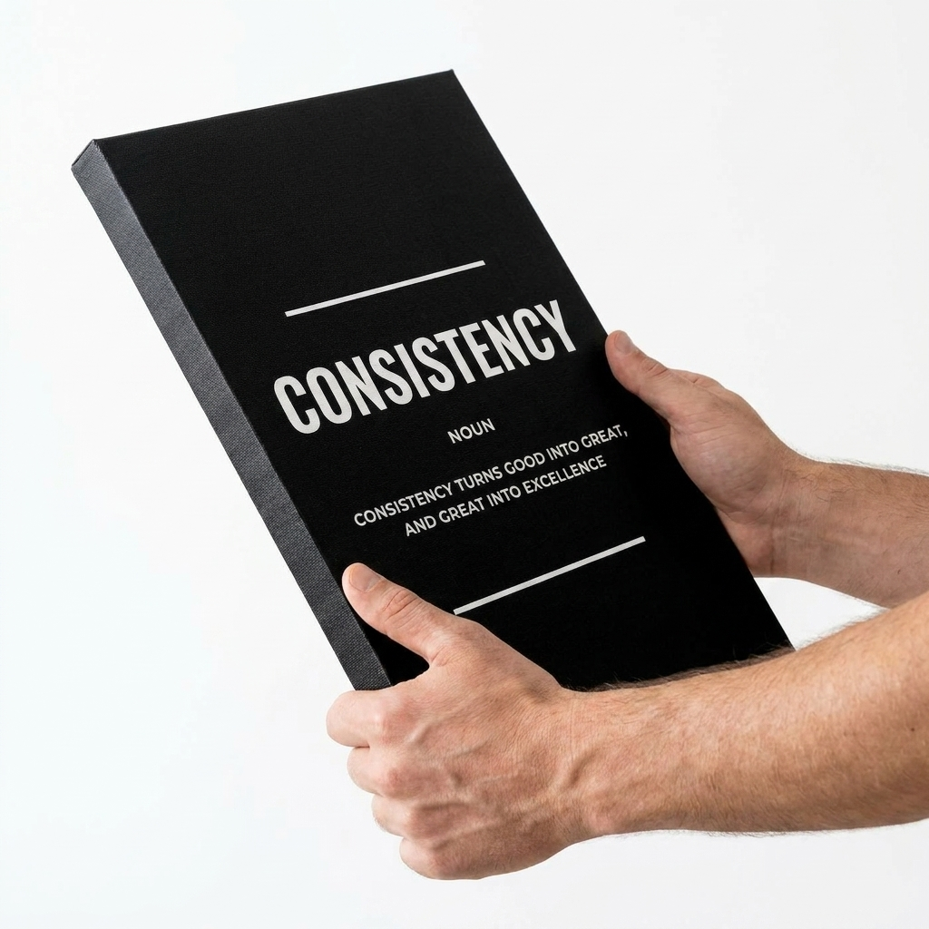 Motivational Canvas Wall Art - Set of 6 Black and White Prints | Unframed