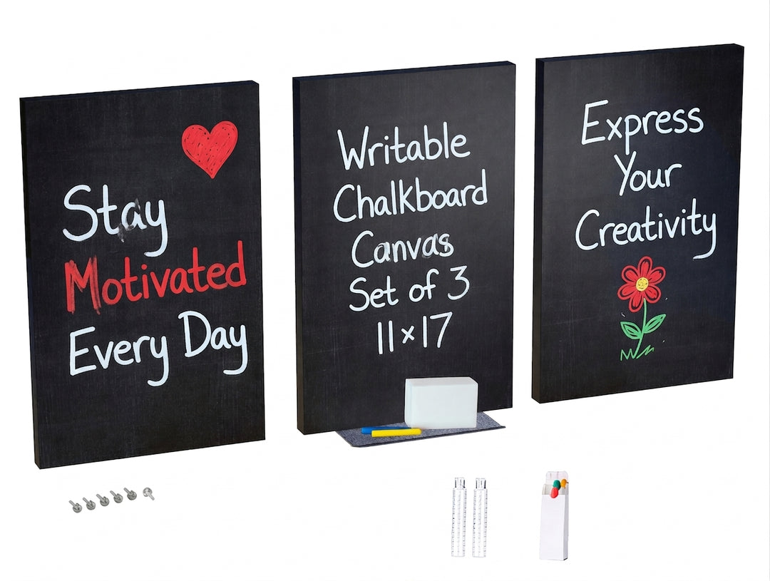 Chalkboard Style Wall Art — Set of 3 | 11×17"
