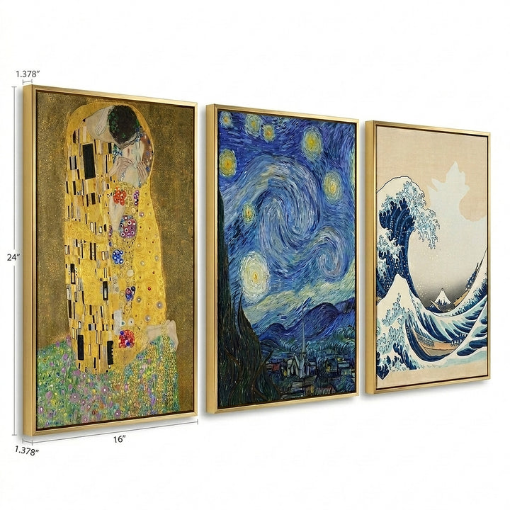 Famous Paintings Canvas Wall Art | 16×24" Gallery Wrap