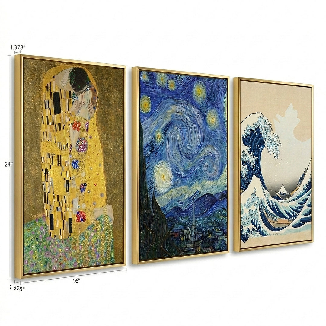 Famous Paintings Canvas Wall Art | 16×24" Gallery Wrap