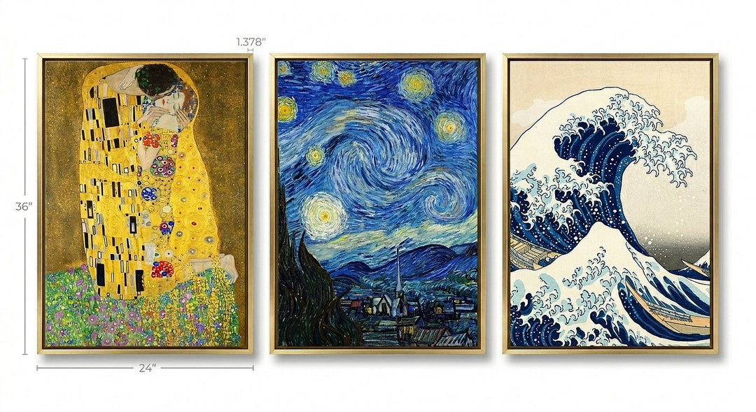 Famous Paintings Canvas Wall Art | 24×36" Gallery Wrap