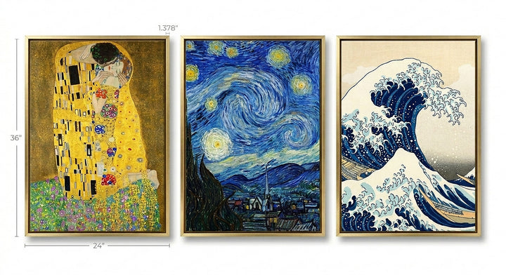 Famous Paintings Canvas Wall Art | 24×36" Gallery Wrap