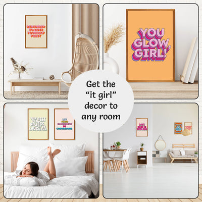 Funky Wall Art Posters - 11x17" (set of 6)