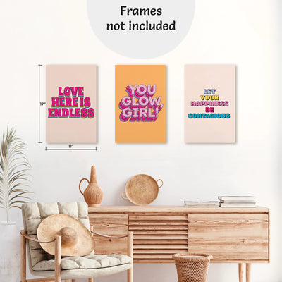 Funky Wall Art Posters - 11x17" (set of 6)