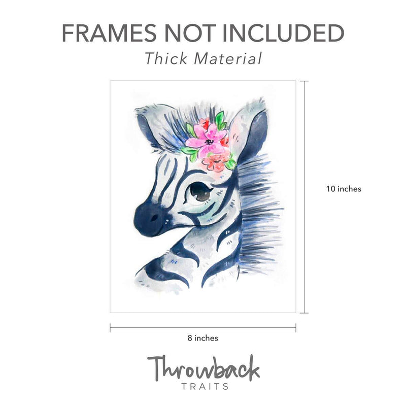 Animal Nursery Wall Posters - 8x10" (6 posters)