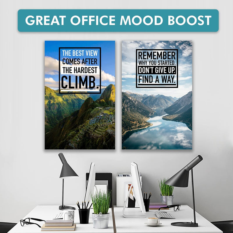 Motivational and Inspirational Wall Posters - 11x17" (6 posters)