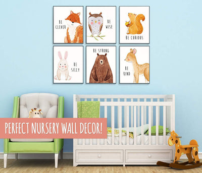 Woodland Nursery Baby Posters - 8x10" (6 posters)