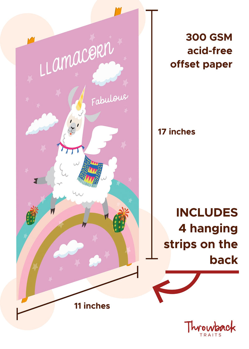 Llama Wall Posters - 11x17" (4 posters)